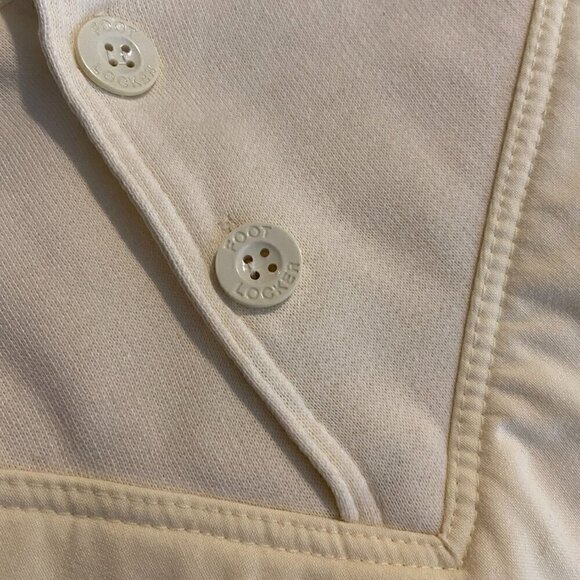 Vintage Butter Yellow Foot Locker Pullover Tenniscore Sporty Retro Large - Picture 5 of 7